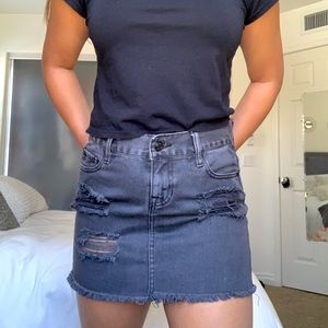 ‼️LAST CHANCE brandy melville black denim skirt